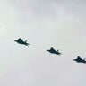 F-22 jets over Okinawa