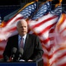 Republican presidential candidate Senator John McCain delivers remarks at the U.S. Naval Academy in Annapolis April 2 2008