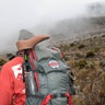 Marine veteran Cpl. Kionte Storey climbs up Mount Kilimanjaro in Tanzania.