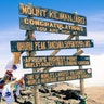 The summit of Mount Kilimanjaro - Africa's highest point and the world's highest free-standing mountain at 19,341 feet.