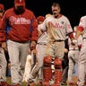 Phillies Giants Baseball brawl- walk away