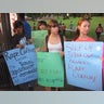 Student Protesters at an Early Screening of Tucker Max's film 'I Hope They Serve Beer in Hell'
