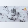 An aerial view shows Hotel Rigopiano in Farindola, central Italy, after it was buried in snow.