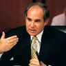 Robert G. Torricelli ,D-N.J., qustions Beth E. Dozoretz, Managing Trustee of the Democratic National Committee during campaign finance hearings  