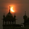 Solar Eclipse at Golden Temple in India