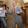 Ted Stevens Walking Through Capitol Hill