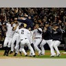 Yankees celebrate on field