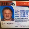 Drivers license of suspect James T. Hodgkinson