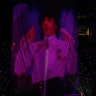 Justin Timberlake performs next to a projection of Prince during the halftime show in Super Bowl 52