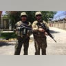Two coalition service personnel in Kabul