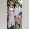 Former Victoria's Secret angel Alessandra Ambrosio was also spotted at the swanky inaugural Rosé Day LA. in Malibu, Calif. on June 9, 2018.