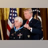 James McCloughan becomes the first person to receive the Medal of Honor from President Trump at the White House