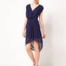 Warehouse Wrap Dress With Hi Lo Hem