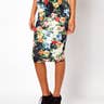 ASOS Pencil Floral Print Skirt
