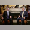 Supreme Court nominee Judge Brett Kavanaugh with Senator Rob Portman during a meeting at the US Capitol, July 11, 2018