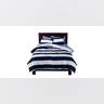 10. Navy Stripe Duvet Cover Set