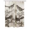 Slate Ornithology Bird Shower Curtain