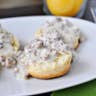 Cream Biscuits and Sausage Gravy