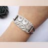 Silver Three Owls Bracelet