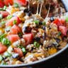 One-Pan Chicken Burrito Bowls