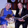 George and Barbara Bush through the years