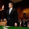 Brett Kavanaugh is sworn in at a Senate Judiciary Committee hearing on his nomination to be judge for the Ninth Circuit, May 9, 2006
