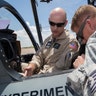Flight test pilot Stu Rogerson descibes emergency shutdown procedures at Holloman AFB. 