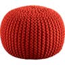 6. Knitted Blood Orange Pouf