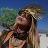 Pili Montilla joins 70,000 people for the annual Burning Man arts and music festival in the Black Rock Desert of Nevada, August 29