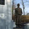 A 1994 statue dedicated to West Virginia coal miners outside the Beckley Exhibition Coal Mine in Beckley, West Virginia