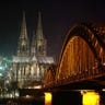 Fireworks explode near to the High Cathedral of Saint Peter during New Year celebrations for 2017 in Cologne, Germany, January 1, 2017