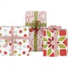 Red and White Nordic Snowflake Gift Wrap