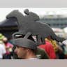 Race horse-shaped hat with jockey