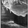 27th April 1912: An illustration by Frenchman Henry Laros of the imagined fate of the White Star liner, the 'Titanic', lying on the sea bed, under pack ice. Original Publication: The Graphic - pub. 1912 (Photo by Hulton Archive/Getty Images)