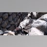 The body of a terrorist who died from the MOAB blast