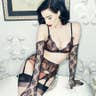 Wearing Savoir Faire Bra and Suspender