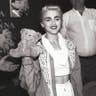 Madonna shows off gift from fan, 1987