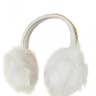 White Embellished Faux Fur Earmuffs