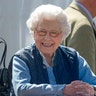 Britain's Queen Elizabeth II looks on during the Royal Windsor Horse Show at Windsor Castle, England, May 9, 2018