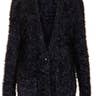 Topshop Knitted Long Fluffy Cardigan