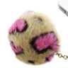 MiniSuit Fuzzy Leopard Furball Cell Phone Dustplug