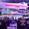 Visitors try out the latest 'Star wars' video game 'Battlefront II' at Gamescom