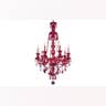 Ruby Red Crystal Chandelier