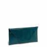 Halogen Lizard Embossed Patent Leather Flap Clutch