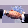 President Donald Trump shakes hands with Russia's President Vladimir Putin during their bilateral meeting at the G-20 summit in Hamburg