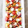 Tomato, Peach and Burrata Salad