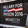 Anti-Hillary Clinton sign