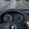 Heads-up display shows your car speed