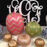 Glitter Chevron & Polka Dot Pumpkins