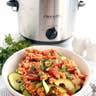 Crockpot Cauliflower Bolognese With Zucchini Noodles
